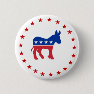 Democrat Donkey Pinback Button