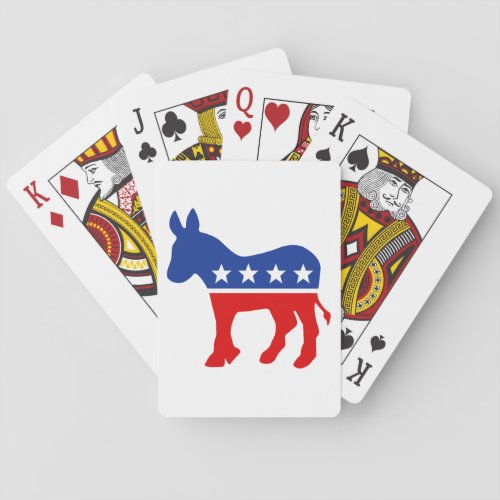 Democrat Donkey Playing Cards