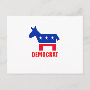 Democrat Donkey Postcard
