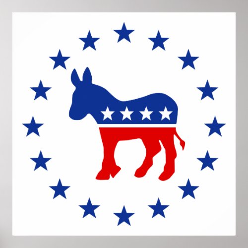 Democrat Donkey Poster