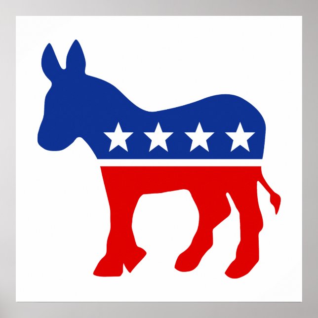 Democrat Donkey Poster (Front)