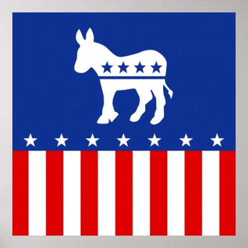 Democrat Donkey Poster