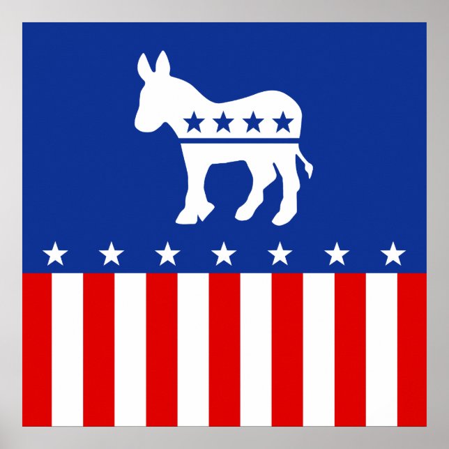 Democrat Donkey Poster (Front)