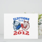 Democrat Donkey Republican Elephant Mascot 2012 (Standing Front)