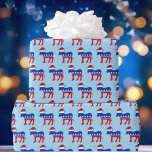 Democrat Donkey Santa Cute Political Christmas Wrapping Paper<br><div class="desc">Cool democratic party wrapping paper for a democrat to wrap gifts for election night in 2020.</div>