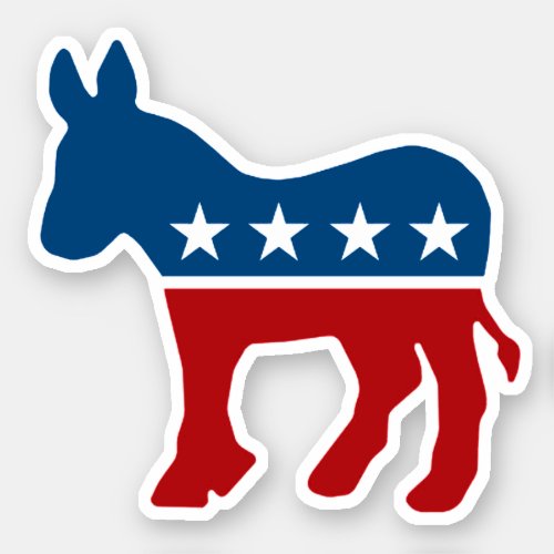 Democrat Donkey Sticker