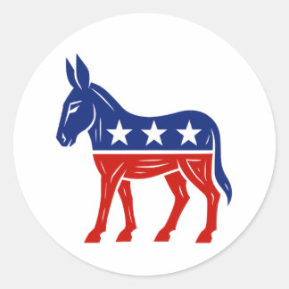 Democrat Donkey Sticker