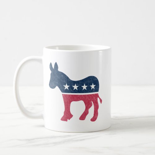 Democrat Donkey Vintage Distressed Coffee Mug