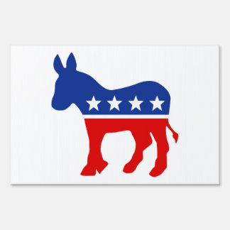 Democrat Donkey Yard Sign