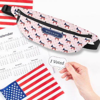 Democrat Donkeys Pattern National Stars Custom