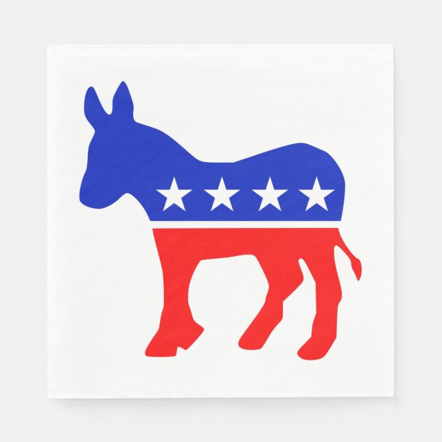 Democrat Election Symbol Napkins (Front)