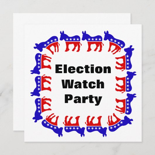 Democrat Election Watch Party (Front/Back)