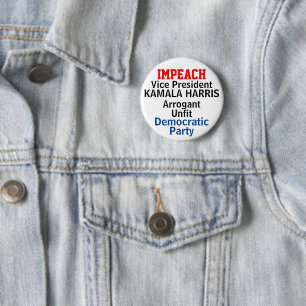 Democrat Impeach Harris Button