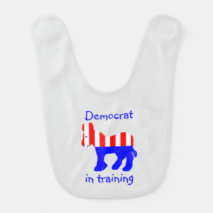 Democrat In Training Reversible Bib