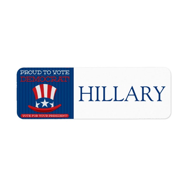 Democrat Label (Front)