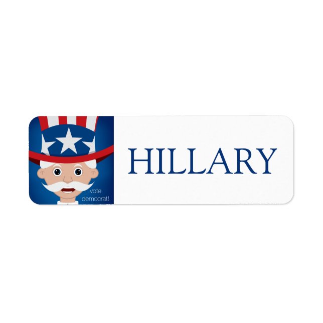Democrat Label (Front)