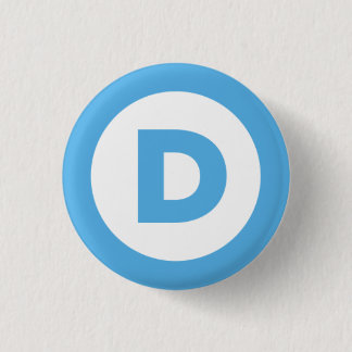 Democrat Logo Pinback Button