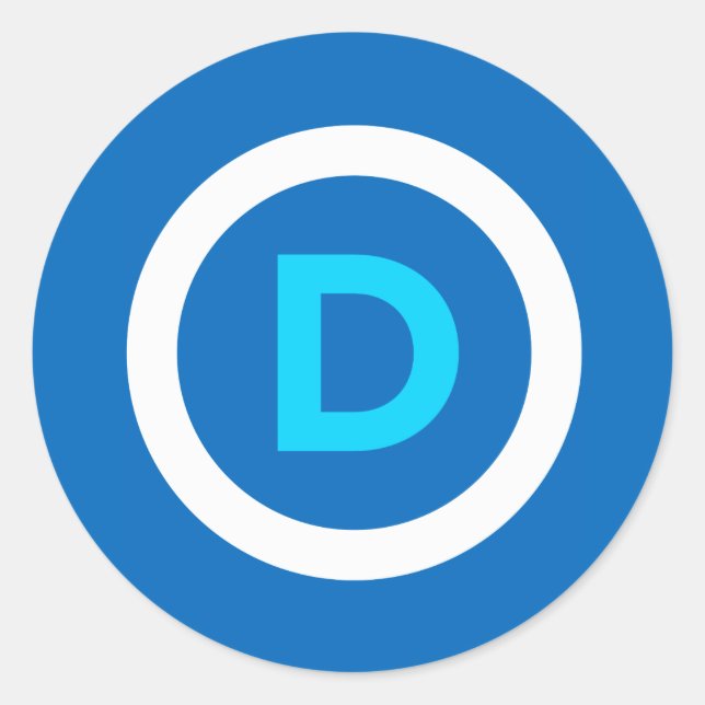 Democrat Logo Stickers (Front)