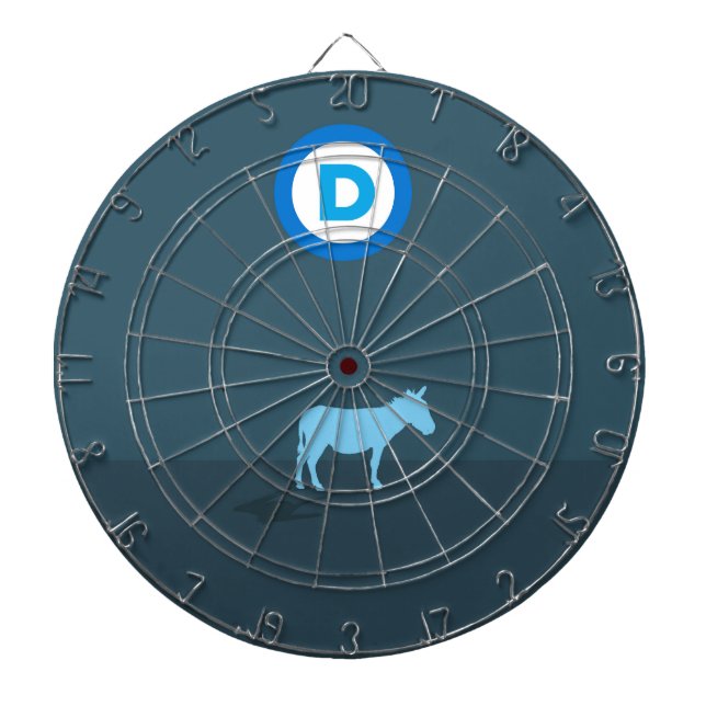 Democrat Metal Cage Dartboard With Darts (Front)
