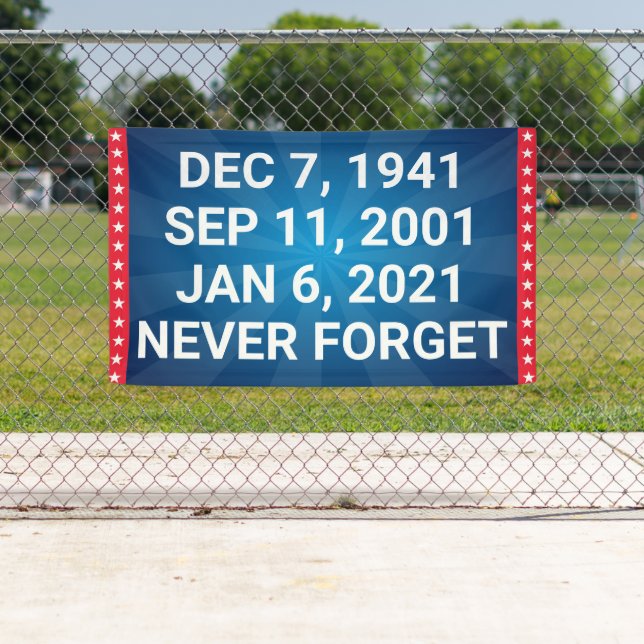 Democrat Never Forget January 6 Banner (Insitu)