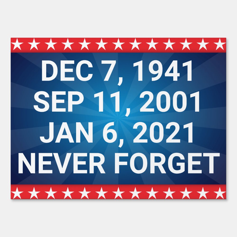 Disover Democrat Never Forget January 6  Sign