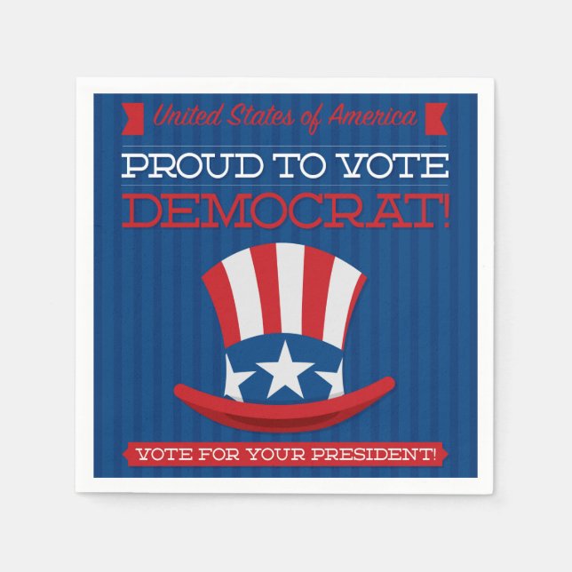 Democrat Paper Napkins (Front)