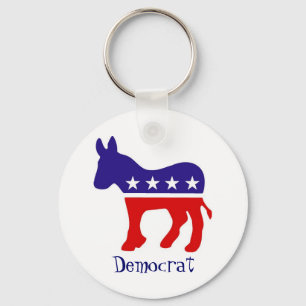 Democrat Party Donkey Keychain