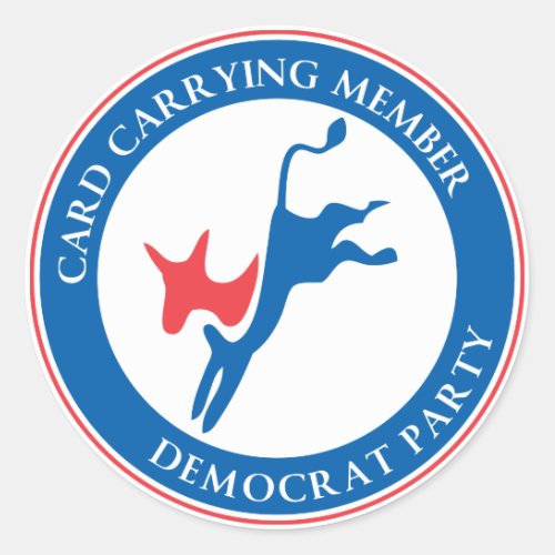 Democrat Party Lapel Sticker