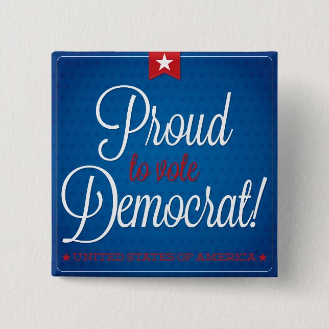 Democrat Pinback Button (Front)