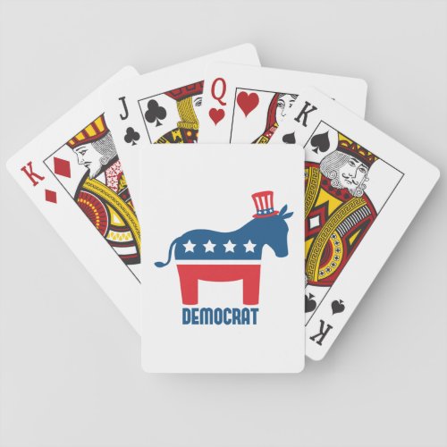 Democrat Poker Cards