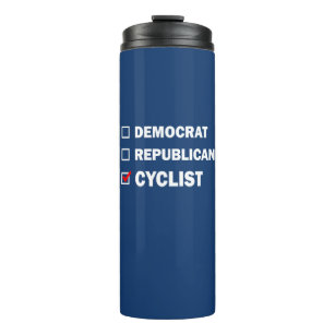 Democrat Republican Cyclist Thermal Tumbler