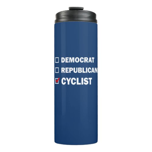 Democrat Republican Cyclist Thermal Tumbler