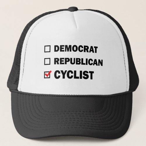 Democrat Republican Cyclist Trucker Hat