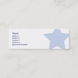 Democrat - Skinny Mini Business Card