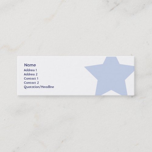 Democrat - Skinny Business Card Template