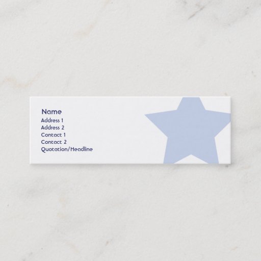 Customizable Democrat - Skinny Business Card Template