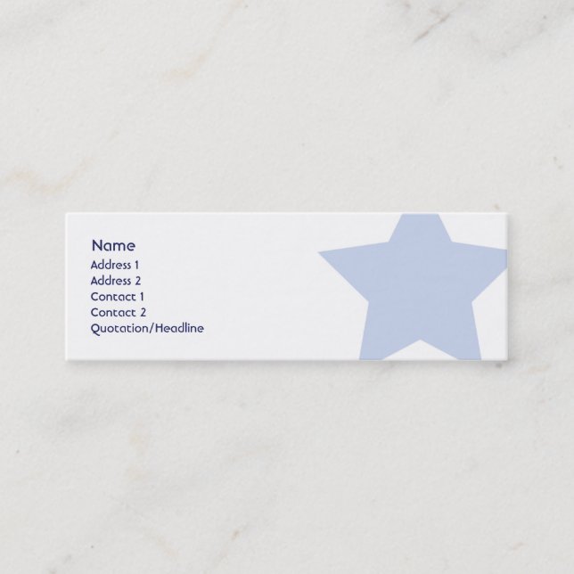 Democrat - Skinny Mini Business Card (Front)