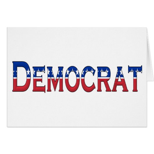 Democrat Stars and Stripes Logo Cards (Front Horizontal)