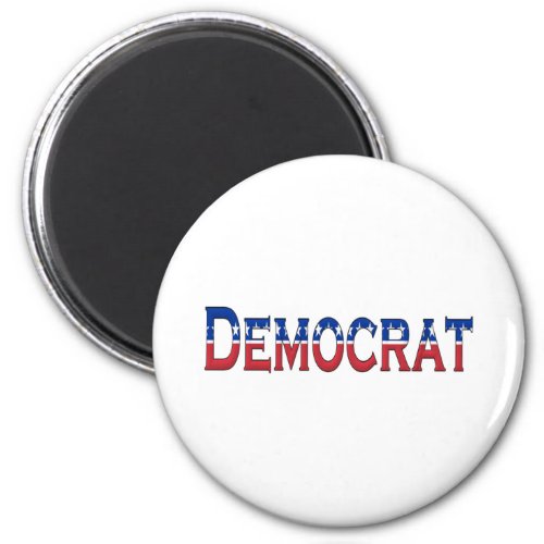 Democrat Stars and Stripes Logo Magnet