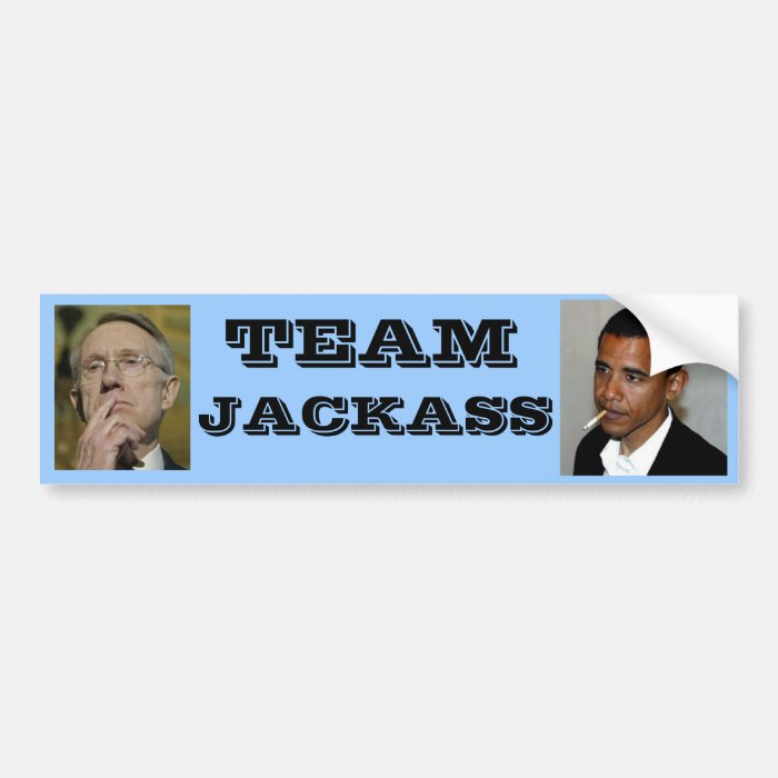 Democrat Team Jackass Bumper Stickers