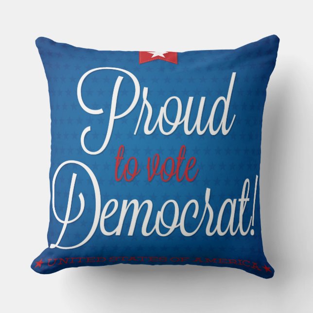 Democrat Throw Pillow (Front)