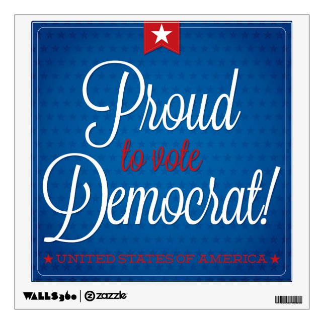 Democrat Wall Sticker (Front)