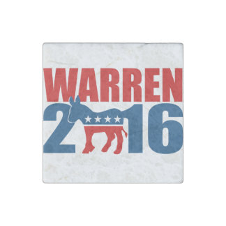 DEMOCRAT WARREN 2016 STONE MAGNET