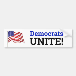 Democrates UNITE! Bumper Sticker