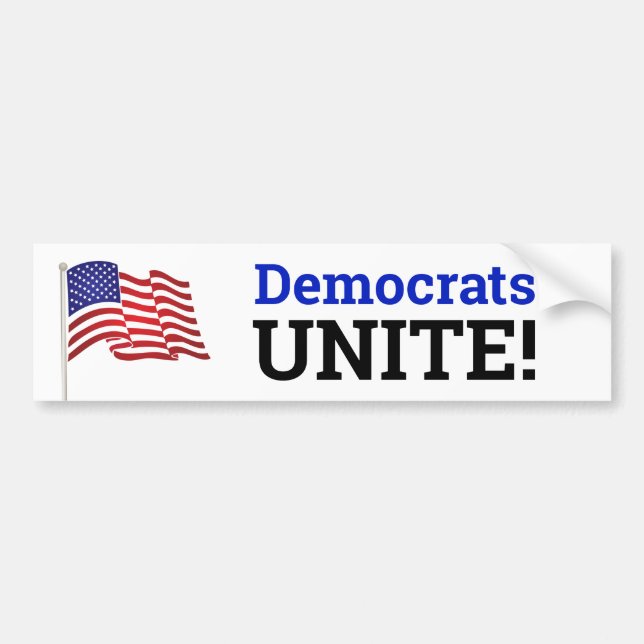 Democrates UNITE! Bumper Sticker (Front)