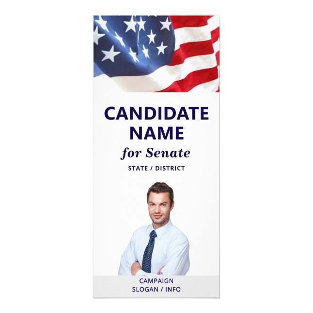 Democratic 2026 Political Campaign Canvassing Tool Rack Card (Front)