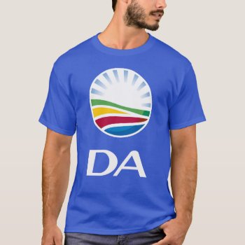 Democratic Alliance Party South Africa T-shirt by GrooveMaster at Zazzle