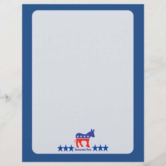 Democratic Blank Campaign Template (Front)