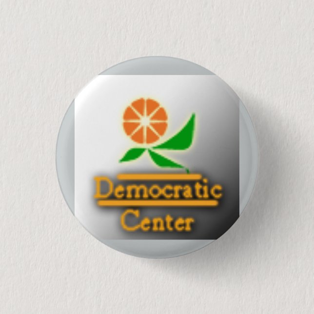 Democratic Center Party Logo Pinback Button (Front)