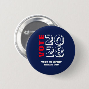 Democratic Conservative Republican Election Voter Button